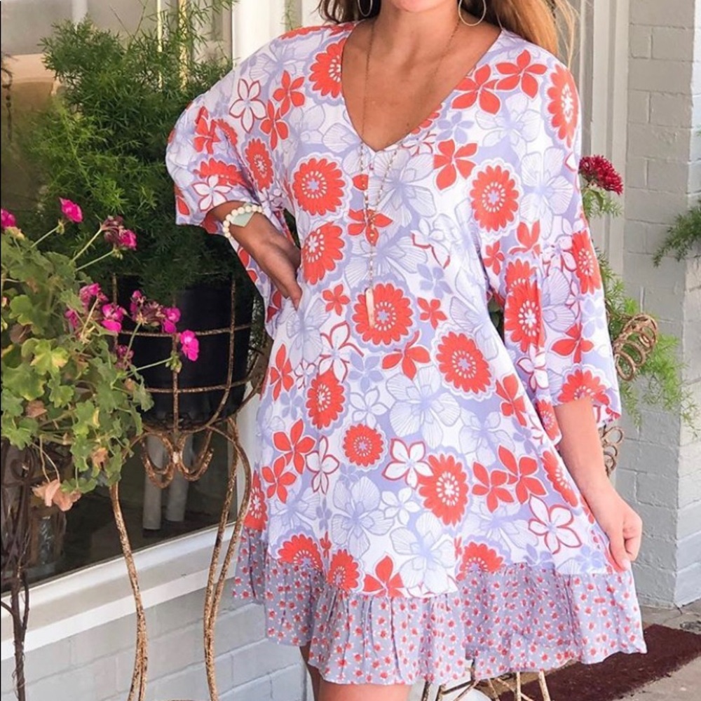 Floral Dolman Dress